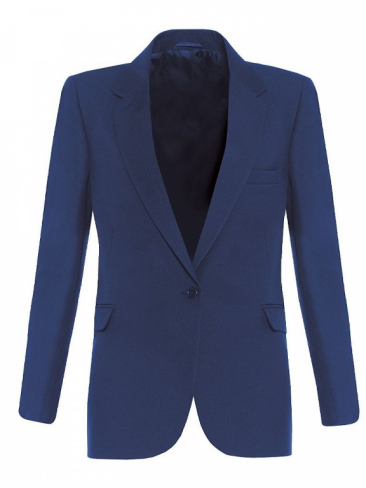 Royal Blue Signature Suit Jacket Woven Polyester Twill Girls and Ladies