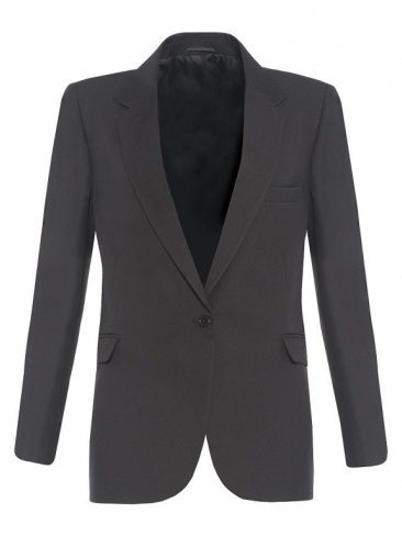Steel Grey Signature Suit Jacket Woven Polyester Twill Girls and Ladies