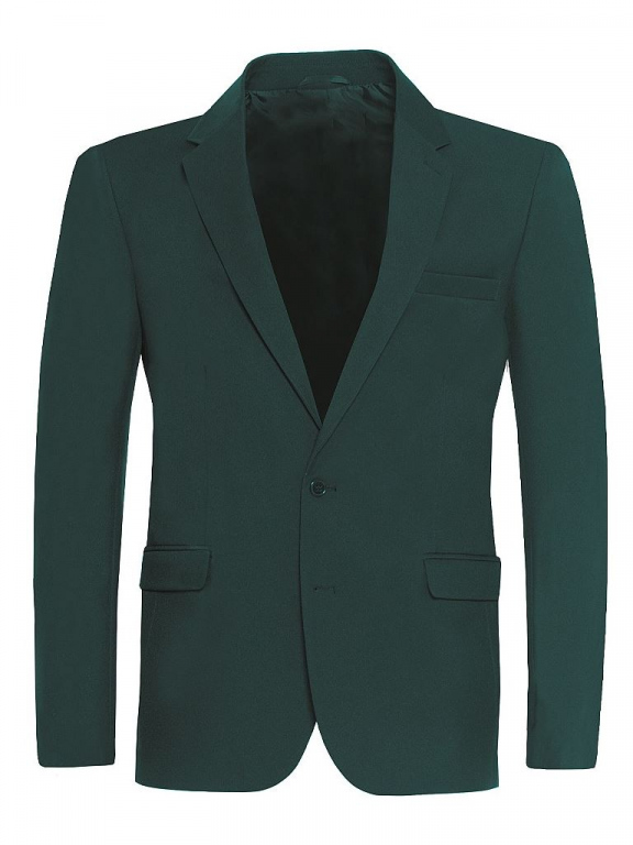 Bottle Green Signature Suit Jacket Woven Polyester Twill Boys and Mens