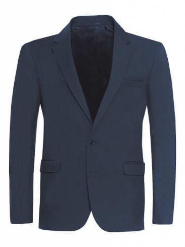 Navy Blue Signature Suit Jacket Woven Polyester Twill Boys and Mens