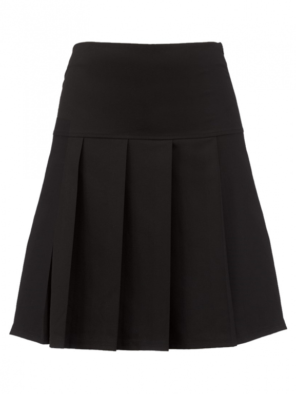 Pleated Senior School Skirt Black Fan Pleats
