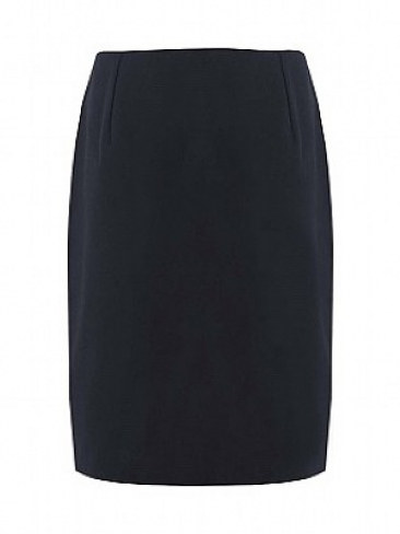 Straight Suit Skirt Kick Pleat Girls and Ladies Sizing in Navy Blue