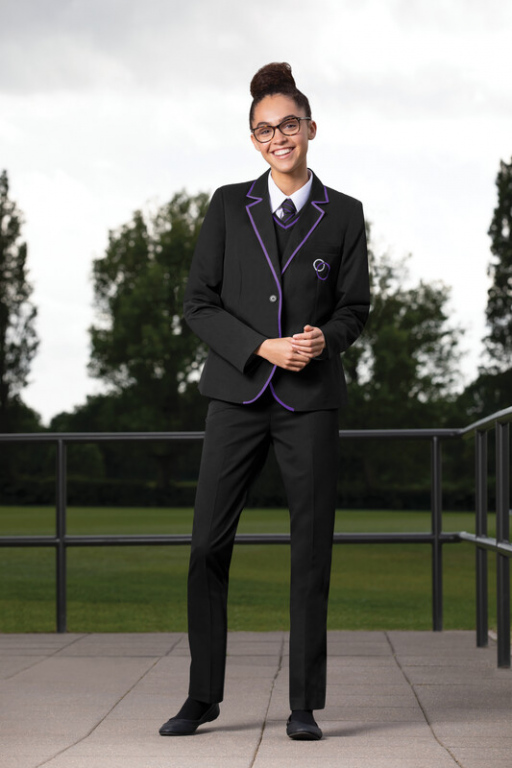 Suit Jacket Tailored Fit Style Girls and Ladies Sizing in Black