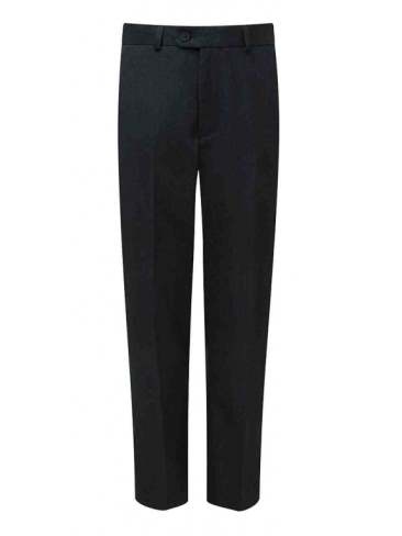 Suit Trousers Flat Front Style Senior Boys and Mens sizing in Black