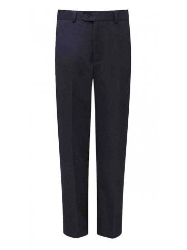 Suit Trousers Flat Front Style Senior Boys and Mens sizing in Navy Blue