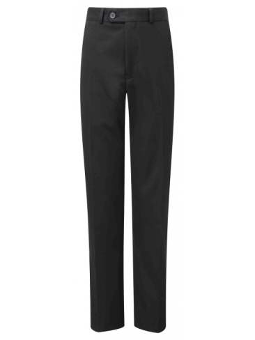Suit Trousers Flat Front and Slim Fit Style Boys and Mens' sizing in Black