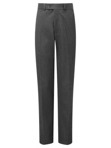 Suit Trousers Slim Fit and Flat Front Style Boys and Mens' sizing in Grey