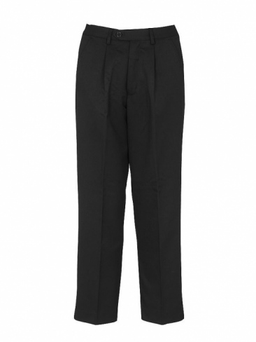 Boys school uniform sturdy trousers, half elasticated waist, polyester / viscose