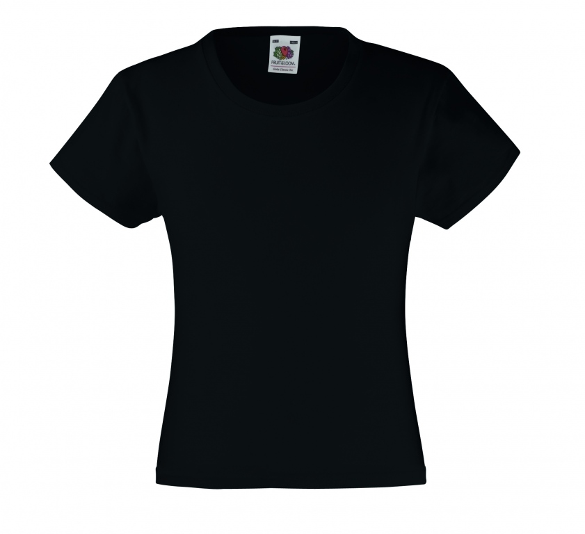 School Fitted T-shirt 100% Cotton Uniform with feminine fit in girls and ladies