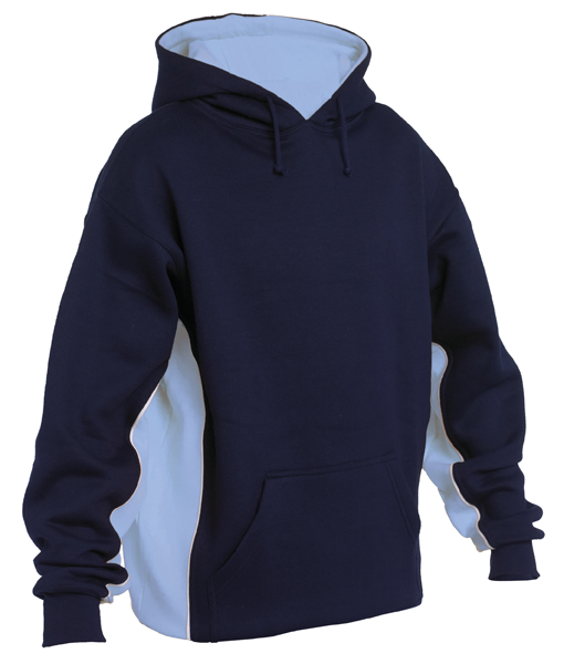 Team Sports Hooded Top with Contrast Colour Panels and Piping Sports Training