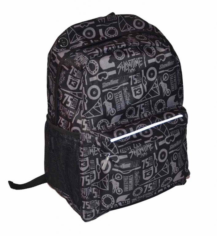 Senior school backpack fabric print