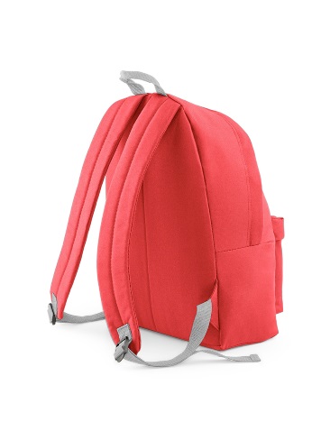 School backpack for seniors, shoulder straps, double zip, front zip pocket