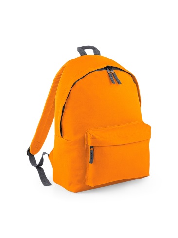 School backpack for juniors, shoulder straps, double zip, front zip pocket