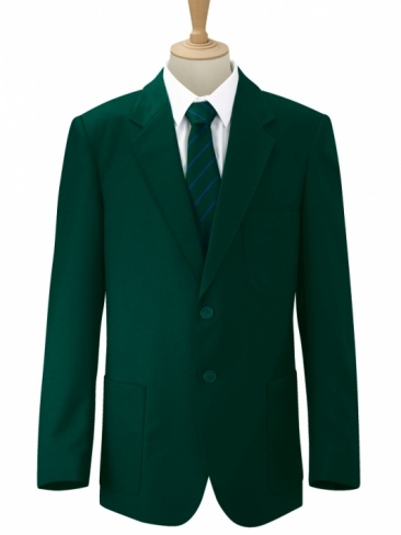 Boys school uniform blazer jacket in bottle green, smart school wear jacket