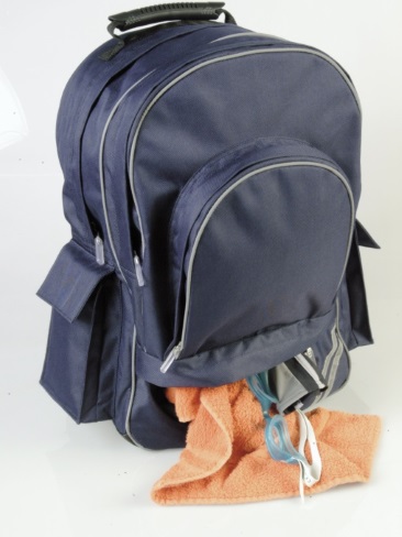 Senior school backpack with waterproof compartment, back support, organiser