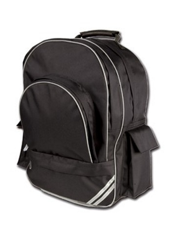 Senior school backpack with waterproof compartment, back support, organiser