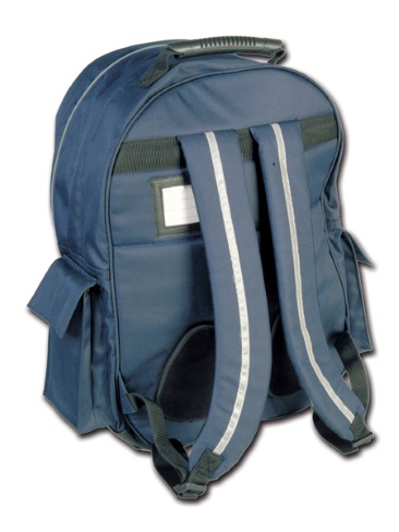 Senior school backpack with waterproof compartment, back support, organiser