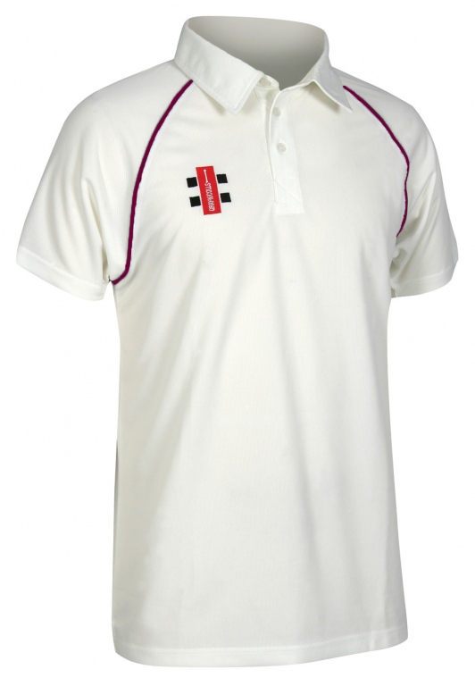 Cricket Shirt Short Sleeve Gray Nicolls