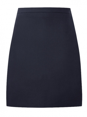 Navy poly wool suit skirt 