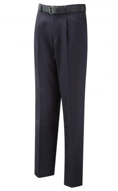 Senior boys school trousers with front pleats and short, reg and long lengths