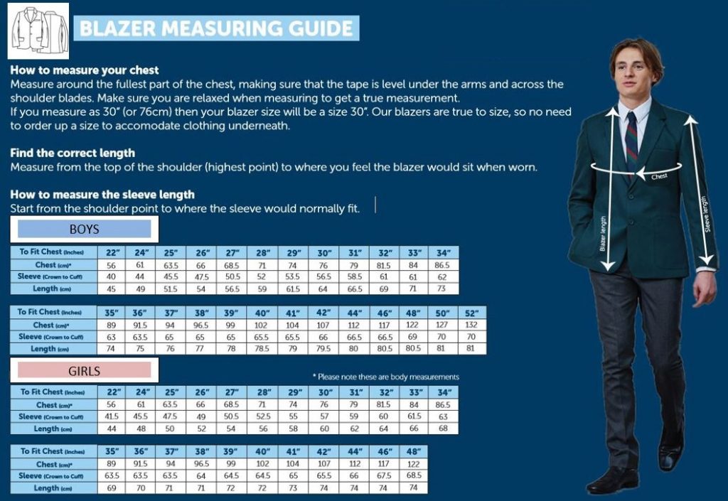 Jacket Size Guide