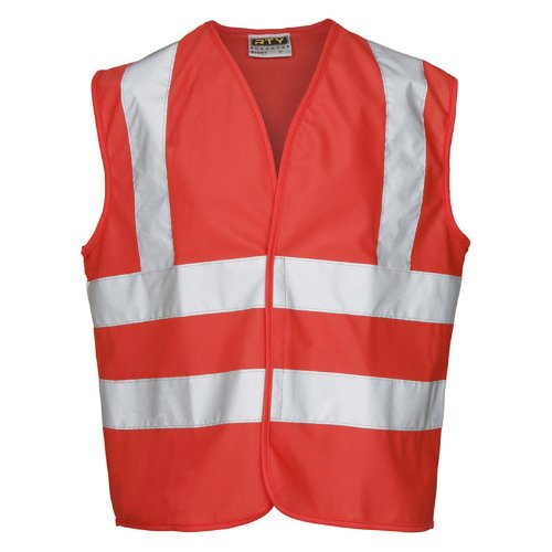 School Safety Vest Enhanced Vis Waistcoat Bright Pink Red Blue Green