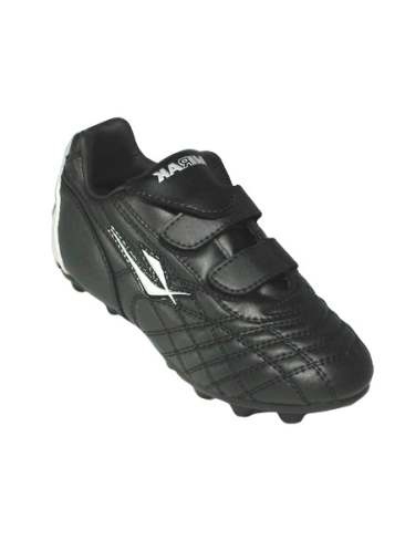 School sports football boots with velcro fastening and screw in stud 