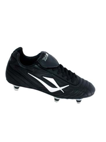 School sports football boots with lace up fastening and moulded stud 