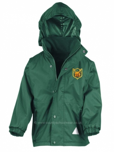 Gig Mill Primary School uniform waterproof reversible fleece jacket