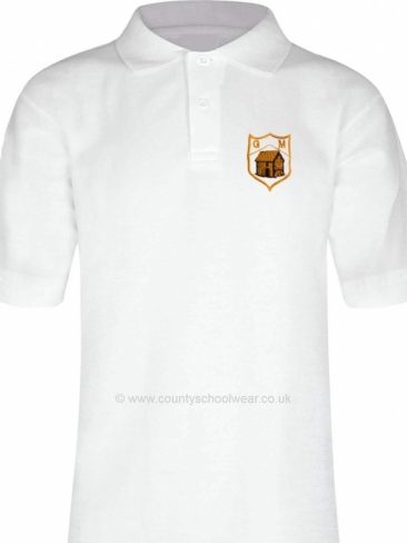 Gig Mill Primary School uniform poly cotton badged polo shirt