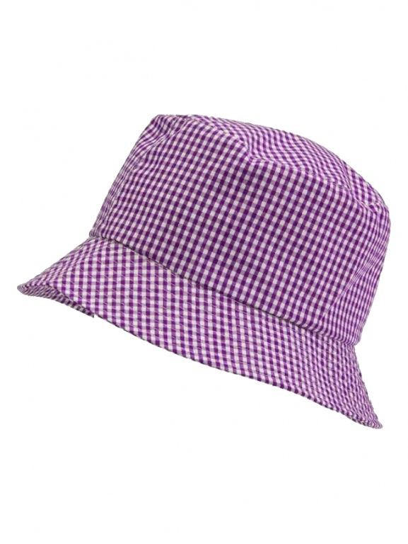 Childrens school gingham sun hat in junior sizes 