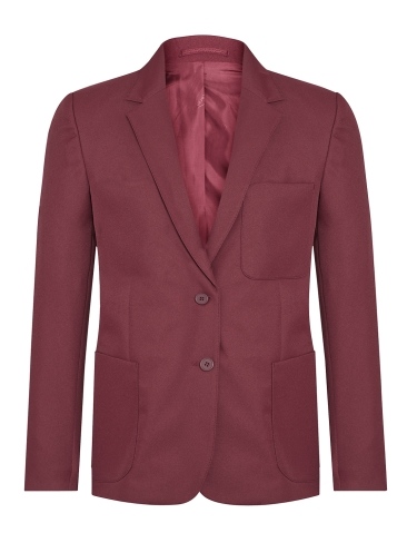 Girls school uniform premier eco blazer jacket maroon eco friendly uniform