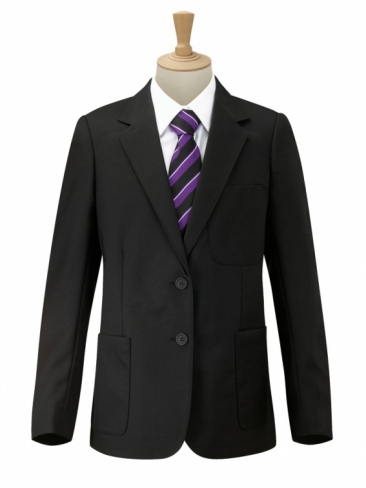 Girls school uniform blazer jacket in black for practical smart school wear