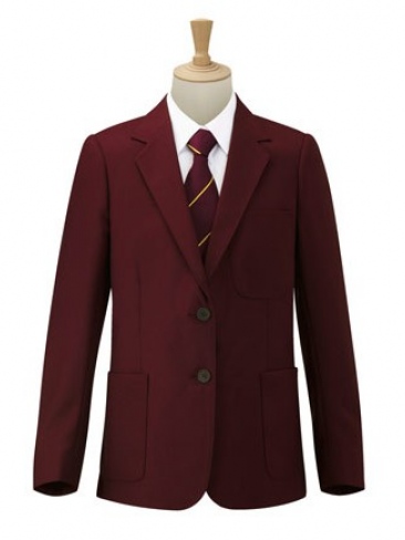 Girls school uniform blazer jacket in navy, black, maroon. Practical schoolwear