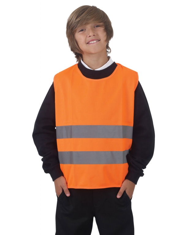 Childrens School Hi Vis Tabard With Reflective Bands