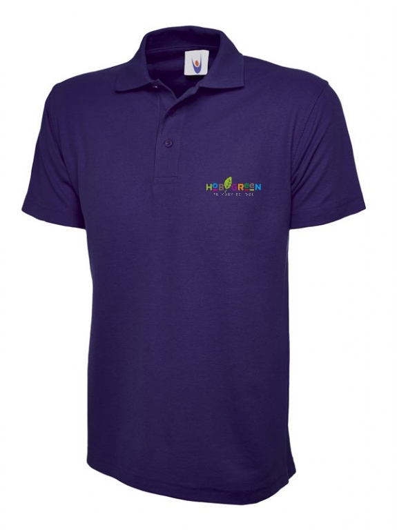 Hob Green Primary School Staff Polo Shirt Purple