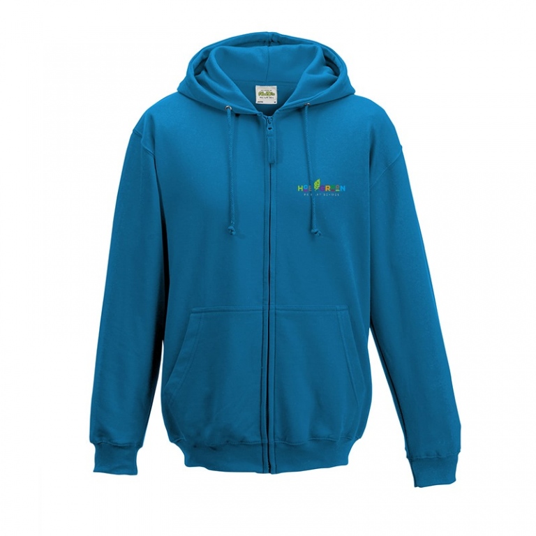 Hob Green Primary School Staff Zipped Hoodie Sapphire Blue