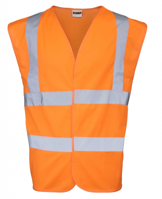 School wear hi vis vest for enhanced visibility safety worn over school uniform