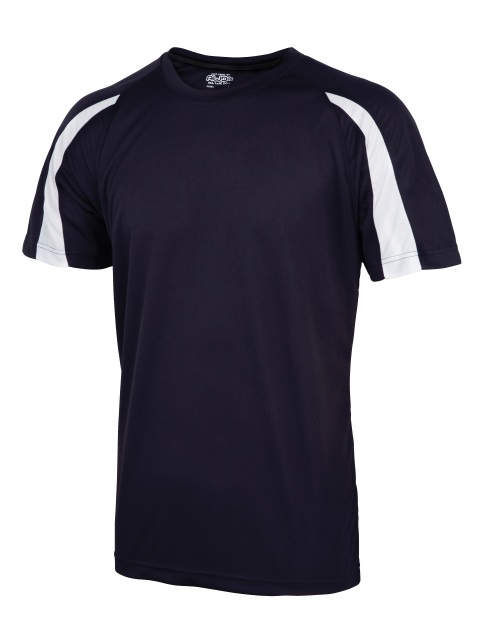 School sports Cool T T-shirt, contrasting colours, wickable polyester fabric