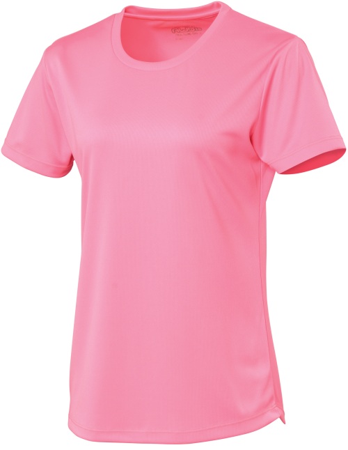 School fitted T-shirt polyester in school uniform colours for school sports wear
