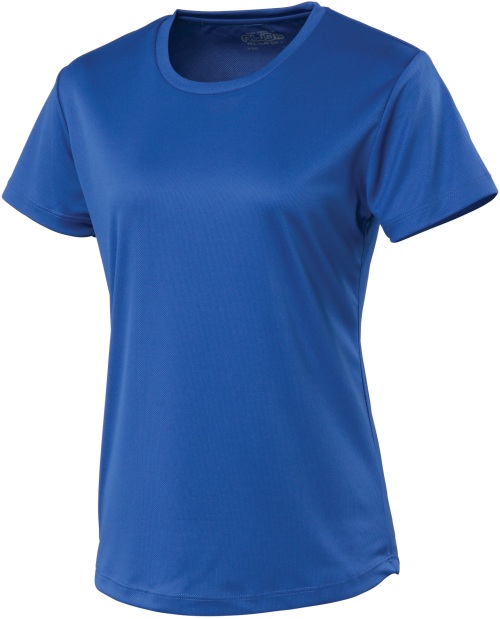 School fitted T-shirt polyester in school uniform colours for school sports wear