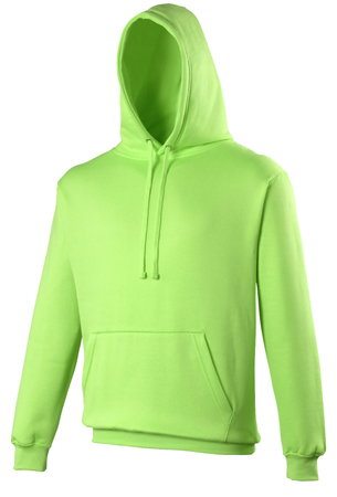 School senior fluorescent hoodies in vibrant colours with matching drawcord