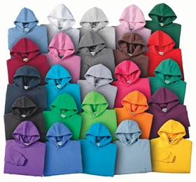 Sports wear hooded top in classic sweatshirt fabric for everyday wear