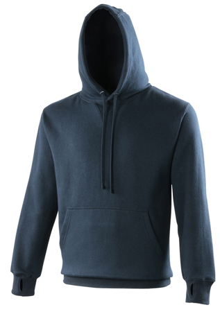School or college deluxe premium hoodie in heavyweight cotton rich fabric