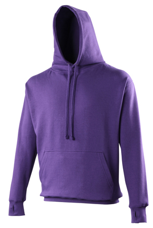 School or college deluxe premium hoodie in heavyweight cotton rich fabric