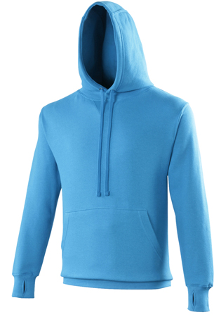 School or college deluxe premium hoodie in heavyweight cotton rich fabric 