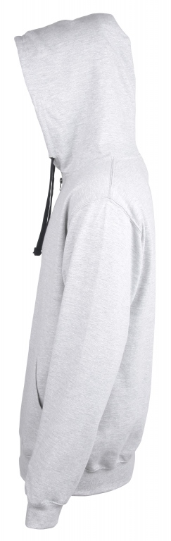 School or College Zipped Hoody Zoodie with Contrast Colour Hood and Drawcords