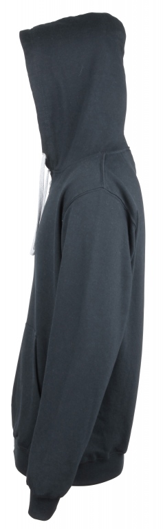 School or College Zipped Hoody Zoodie with Contrast Colour Hood and Drawcords