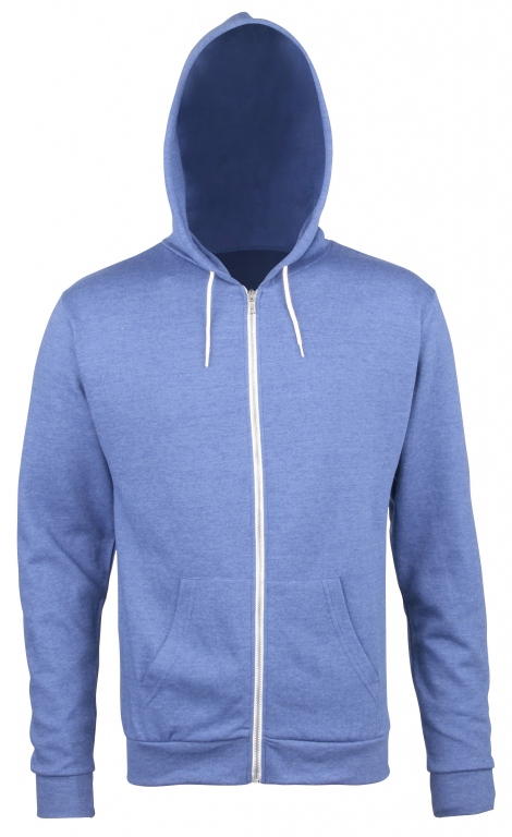 School or college lightweight zipped hoodie. hooded sweatshirt, zoodie