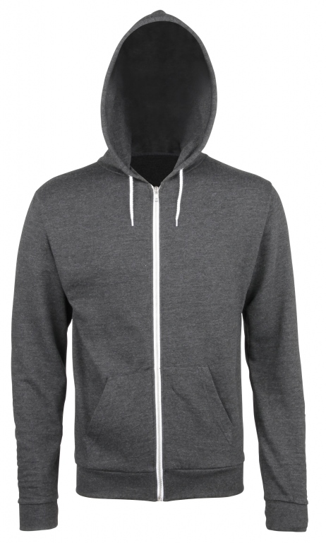 School or college lightweight zipped hoodie. hooded sweatshirt, zoodie